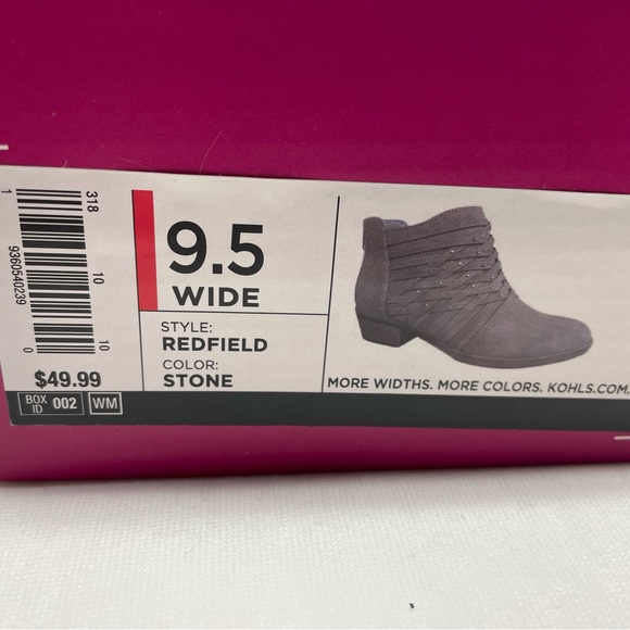 So Redfield 9.5W Stone Bootie NWT - Picture 3 of 9